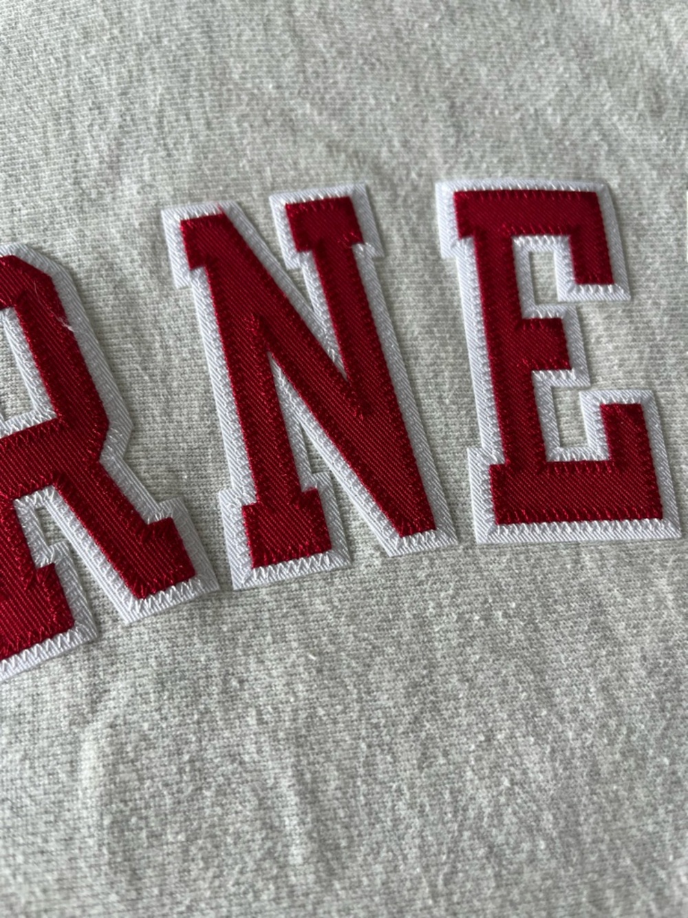 Cornell Champion Reverse Weave Hoodie XL Light Grey - Picture 3 of 5